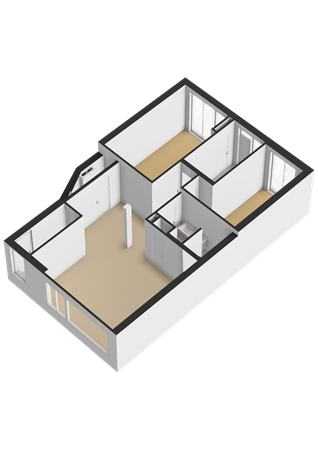 Floorplan - Van der Meydestraat 46B, 3039 TK Rotterdam